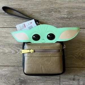 Disney Parks Exclusive Star Wars Grogu Loungefly Wristlet
